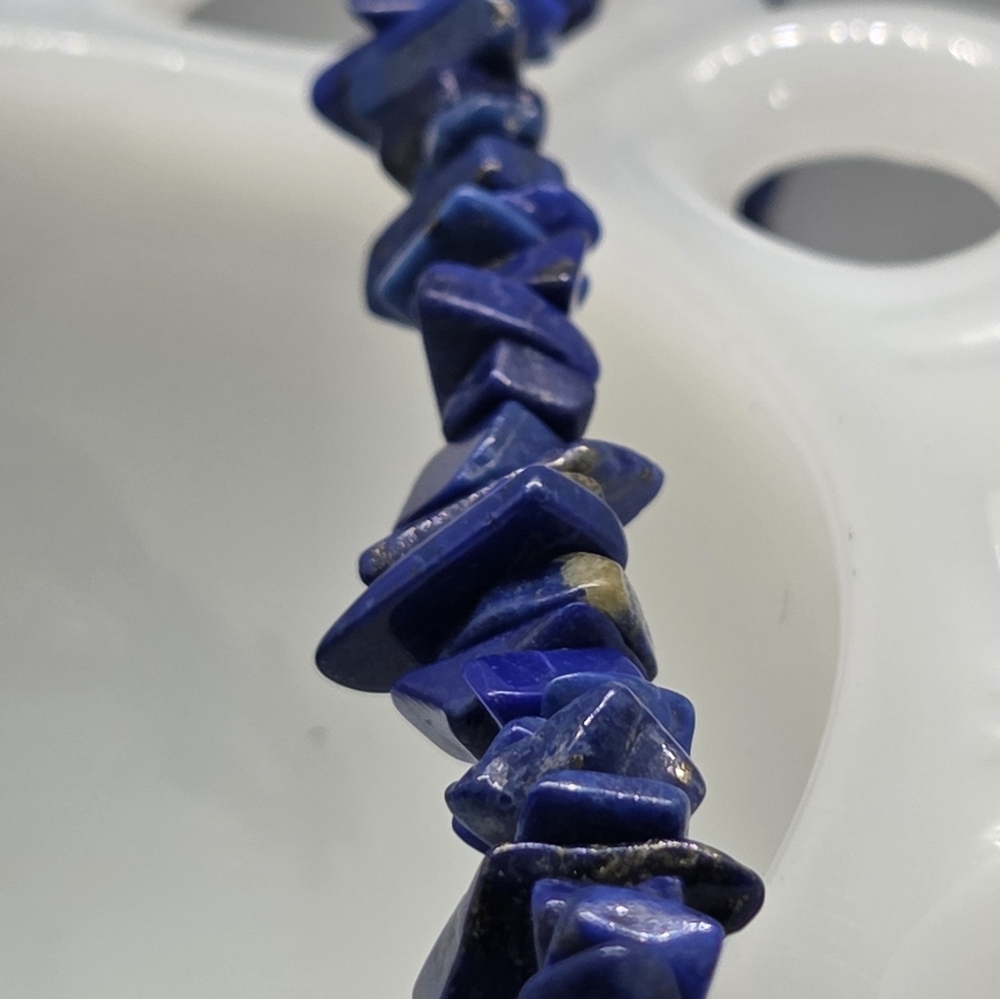 Sodalite Chip Necklace with Pendant and Coordinating Sodalite Bracelet - Picture 9 of 10